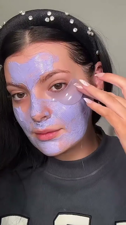 Purple skincare routine 💜 #skincare #skincareroutine #skin #pov