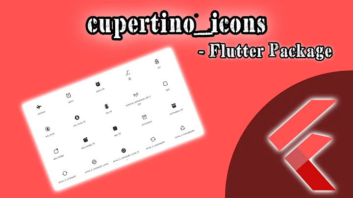 Flutter Package that everybody should know - cupertino_icons (Cupertino Icons)