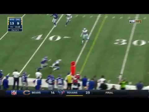 Ezekiel Elliott first NFL touchdown after Brandon Car's interception