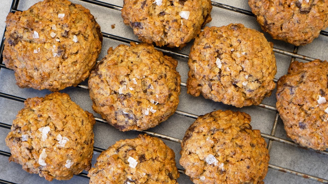 Salted Oatmeal Chocolate Chunk Cookies YouTube