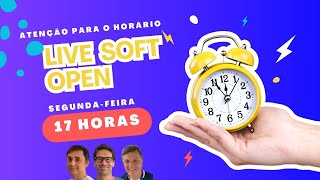 LIVE SOFT OPEN, com Mauro Cezar, Arnaldo Ribeiro e Eduardo Tironi, 2ª feira às 17 horas