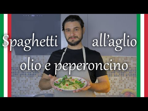 Spaghetti all'aglio olio e peperoncino | итальянская кухня