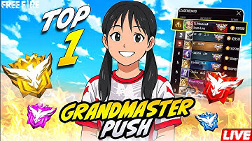 🔴[Live] FREE FIRE Season 48 Top 1 Grandmaster Push🔥