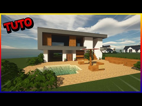 TUTO MAISON MODERNE FACILE A FAIRE ! - MINECRAFT