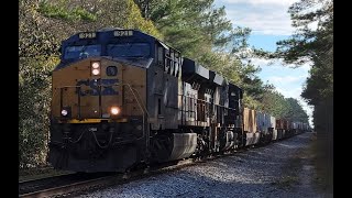 CSX I03229 BLASTS NB through Hickox, GA @ 70MPH!