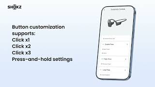 Shokz OpenRun Air 2 How to customize the multifunction button