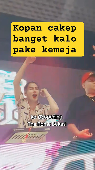 Kopan pake kemeja di the rome club #djpanda #pandagang