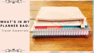 What's in my Planner Bag? | Packing my Planner Essentials for Travel