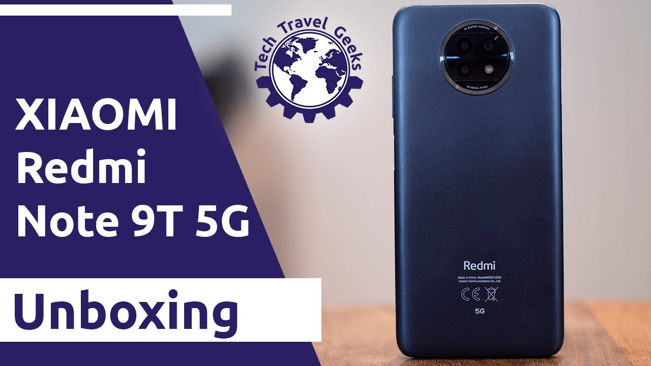 Xiaomi Redmi Note 9T 5G - Unboxing - YouTube