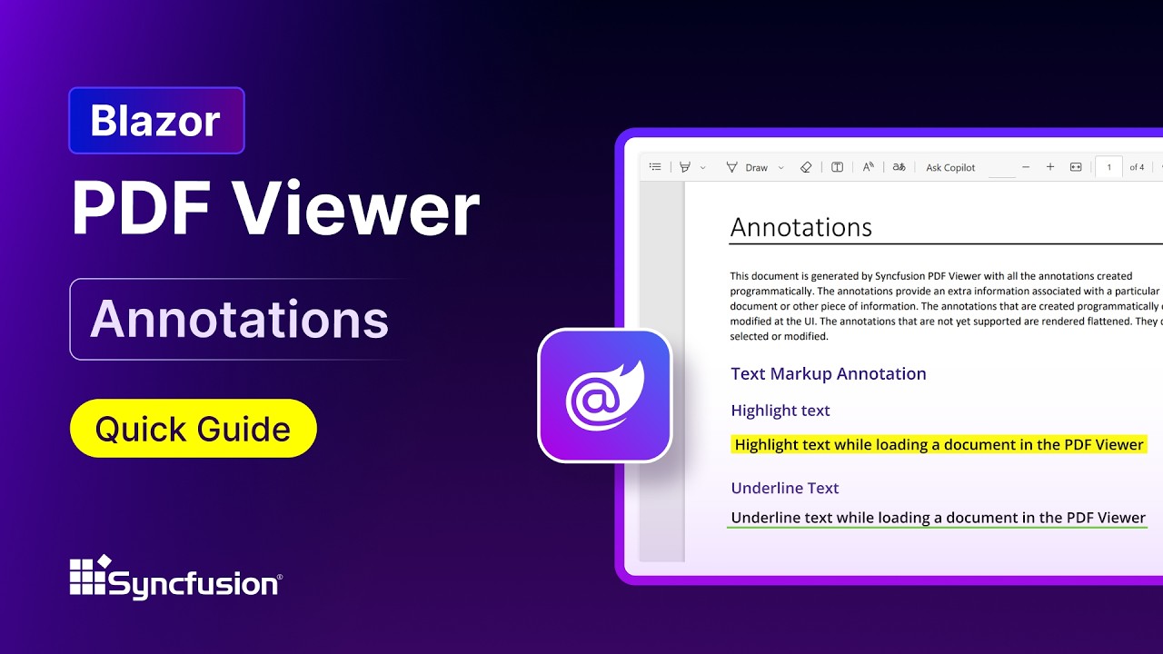 Blazor PDF Viewer: Annotations Feature Walkthrough - YouTube