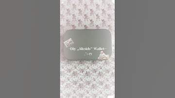 Coquette Diy Altoids Wallet🩰#coquette #diy #craft #handmade #fyp #diycrafts #wonyoungism #art