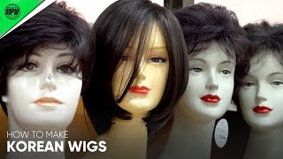 A master of wig making with 20 years of experience. Process of making a stylish Korean wigs