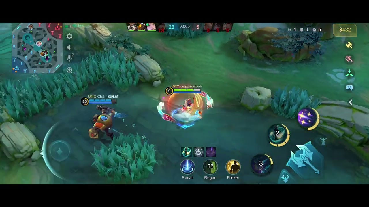 #mlbbhighlights ប្តូរលេង SILVANA exp ម្តងមើលកុំអោយដើរតែ MID land ពេក MYTHIC GLORY RANK 