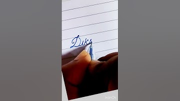 Writing name #Diksha #cursive #youtube