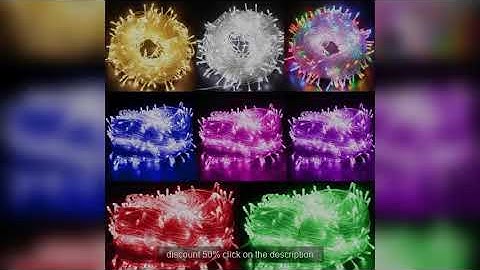 10-100M LED String Fairy Lights Indoor Outdoor Wedding Garland Light  Waterproof Christmas Party Dec