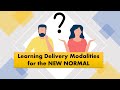 LEARNING DELIVERY MODALITIES