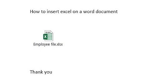 How to Insert an Excel Worksheet into a Word Document