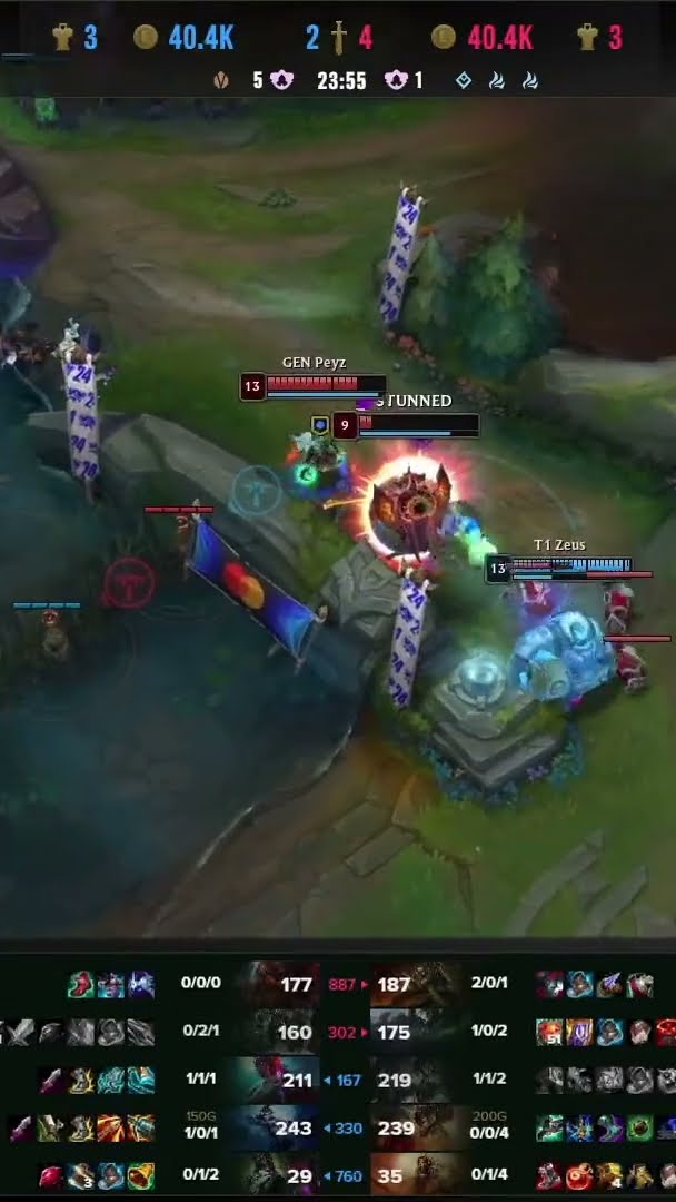 A T1 só precisa de um momento! Barão e luta FANTÁSTICA! #Worlds2024