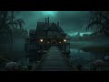 Eternal Twilight at the Gothic Lakeside Cottage - Relaxing Piano & Violin - Dark Academia Backgro...