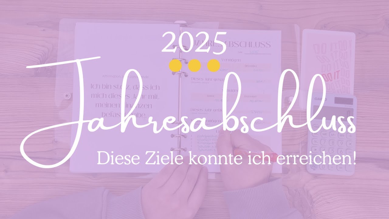 Jahresabschluss 2025 | diese Ziele konnte ich erreichen | Schuldenabbau mit der Umschlagmethode