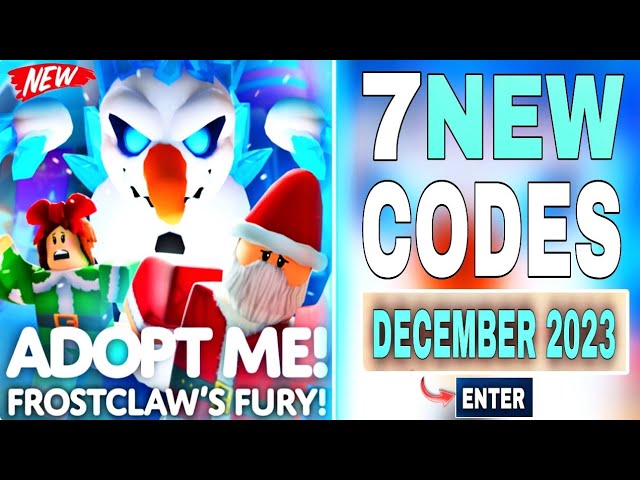 Adopt Me Codes - Roblox - December 2023 