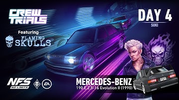 Need For Speed: No Limits | Mercedes-Benz Evolution II (Crew Trials - Day 4 | Suki) - Flaming Skulls