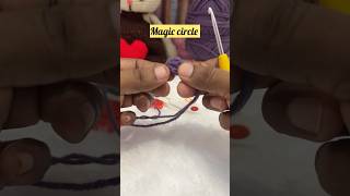 Crochet tutorial മലയാളം ||Magic Circle tutorial for Beginners. #crochet #shorts