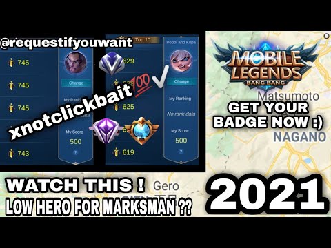 FAKE GPS FOR MARKSMAN | LOW HERO POWER | WATCH THIS | NOT CLICKBAIT | MOBILE LEGENDS 2021