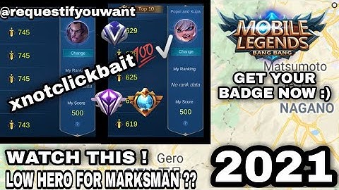 FAKE GPS FOR MARKSMAN | LOW HERO POWER | WATCH THIS | NOT CLICKBAIT | MOBILE LEGENDS 2021