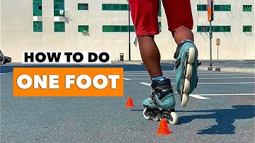 How to do One Foot / leg | Slalom Skating | Tutorial
