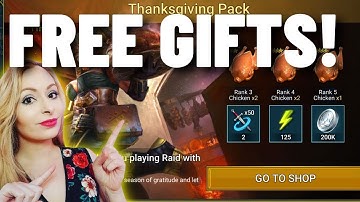 🦃 FREE Thanksgiving Gifts! LIMITED TIME - RAID Shadow Legends