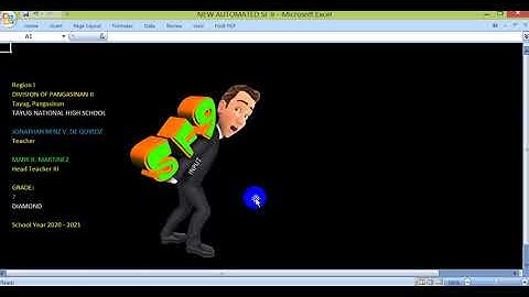 AUTOMATED SCHOOL FORM 9 FOR GRADES 1 TO 10