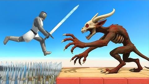 Stuck in Spike Floor Trap - Animal Revolt Battle Simulator