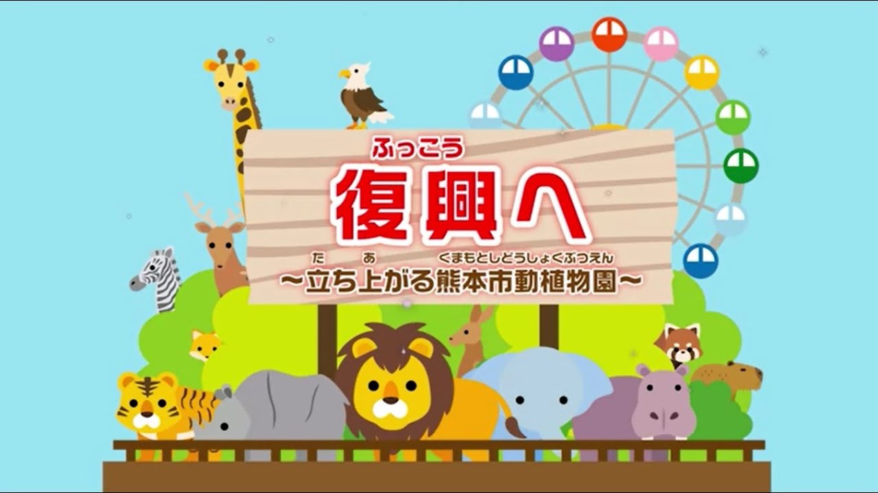 熊本市動植物園 復興へ 立ち上がる熊本市動植物園 Youtube