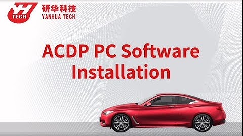 ACDP PC Software Installation