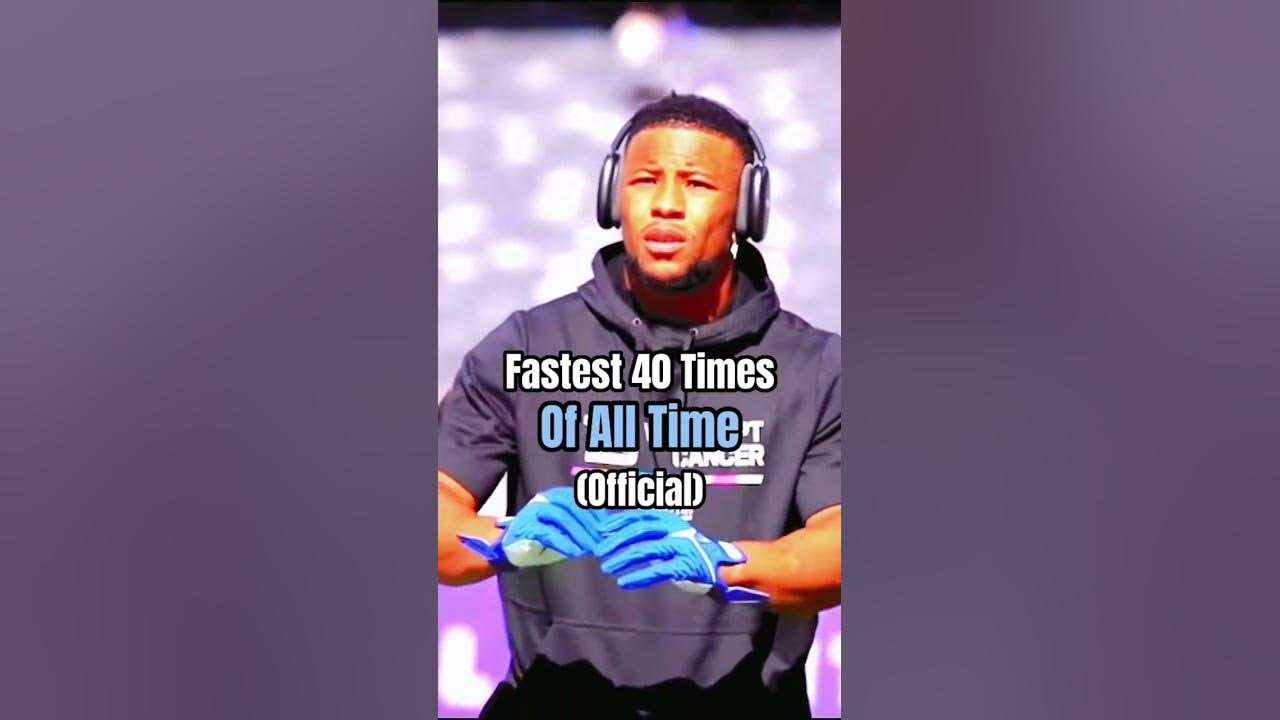 Top 5 Fastest Official NFL 40 Times Of All Time YouTube
