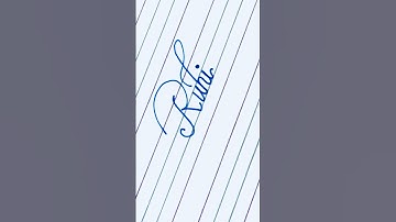 Ruhi name calligraphy ✍️ #youtubeshorts #shorts #short #calligraphy #cursivehandwriting