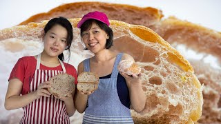 No-Knead Artisan Bread (75% Hydration) with Natural Yeast Water | Baking with Fruit Yeast Water