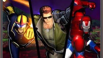 Ultimate Marvel vs Capcom 3: Spencer, Nova, and Iron Man arcade playthrough