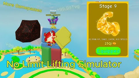 💥No Limit Lifting Simulator Stage 6-9💥
