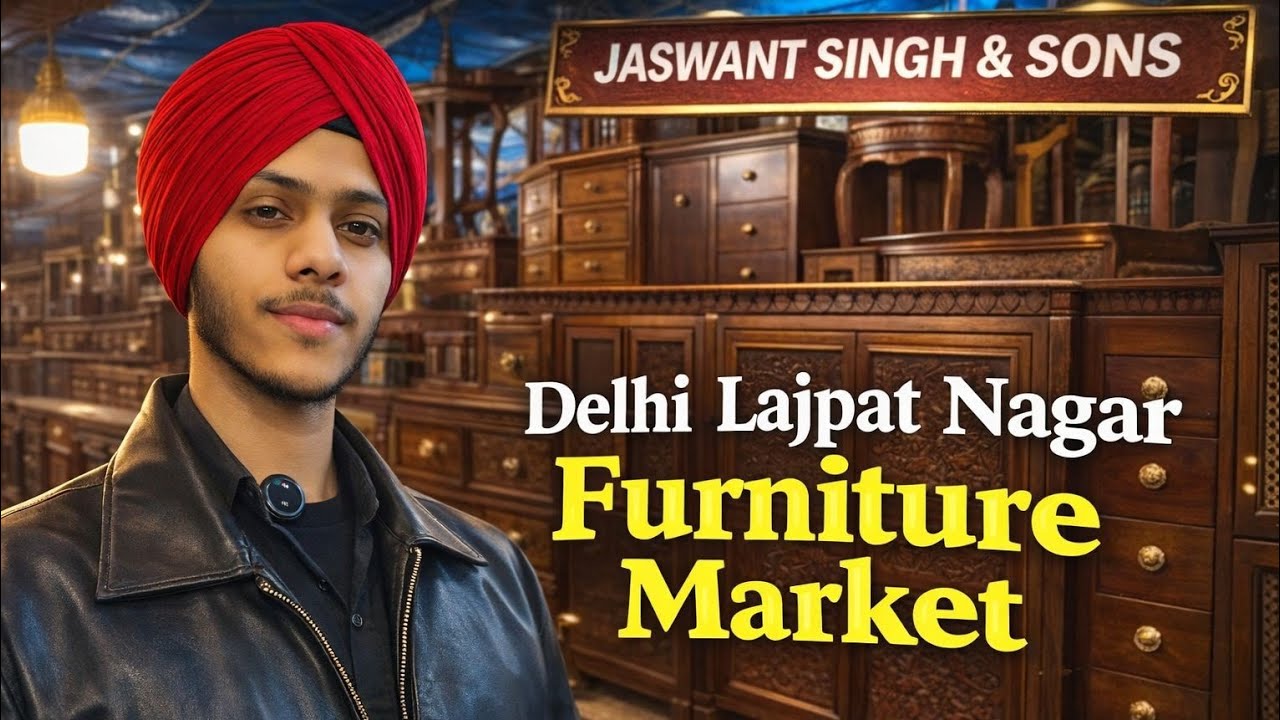 Delhi’s Hidden Furniture Market 🪑 | Lajpat Nagar | Jaswant Singh & Sons