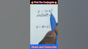 🔥Conjugate of complex number 😨😱 #shorts #viral #trending #youtubeshorts #maths #mathtricks