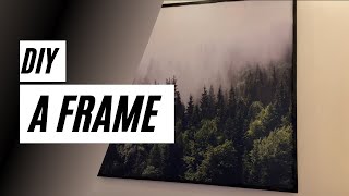 DIY a frame| صنع إطار لصورة مطبوعة على قماش |شي إن?