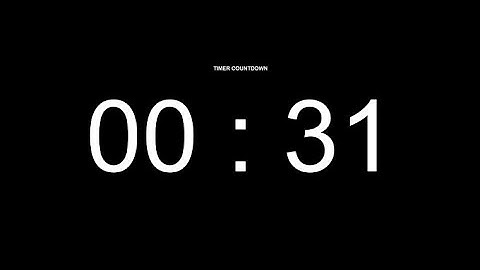 31 Seconds Countdown Timer