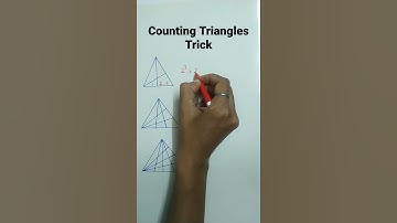 Reasoning#counting triangles trick#easy#shorts