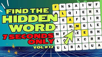 7 Second Countdown! Beat The Timer And Find the Hidden Word! Word Search Challenge # 12! #wordsearch