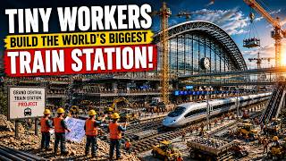 Tiny Workers Build the World's Biggest Train Station