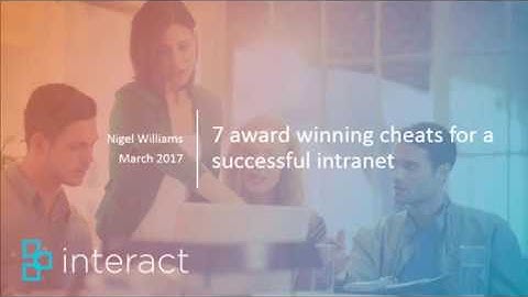 7 cheats for a successful intranet