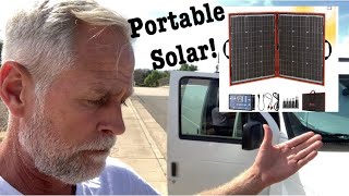 Testing the DOKIO 110w 18v Portable Foldable Solar Panel Kit for Stealth Camper Prepping