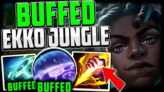 BUFFED EKKO IS SO EASY TO PLAY! (BEST BUILD/RUNES) | Ekko Jungle Guide Season 13 League of Legends